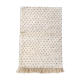 Moroccan Berber carpet blessed ouarain ecru with black polka dots 160x100cm