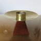 Bougeoir, rosewood candle and brass spike