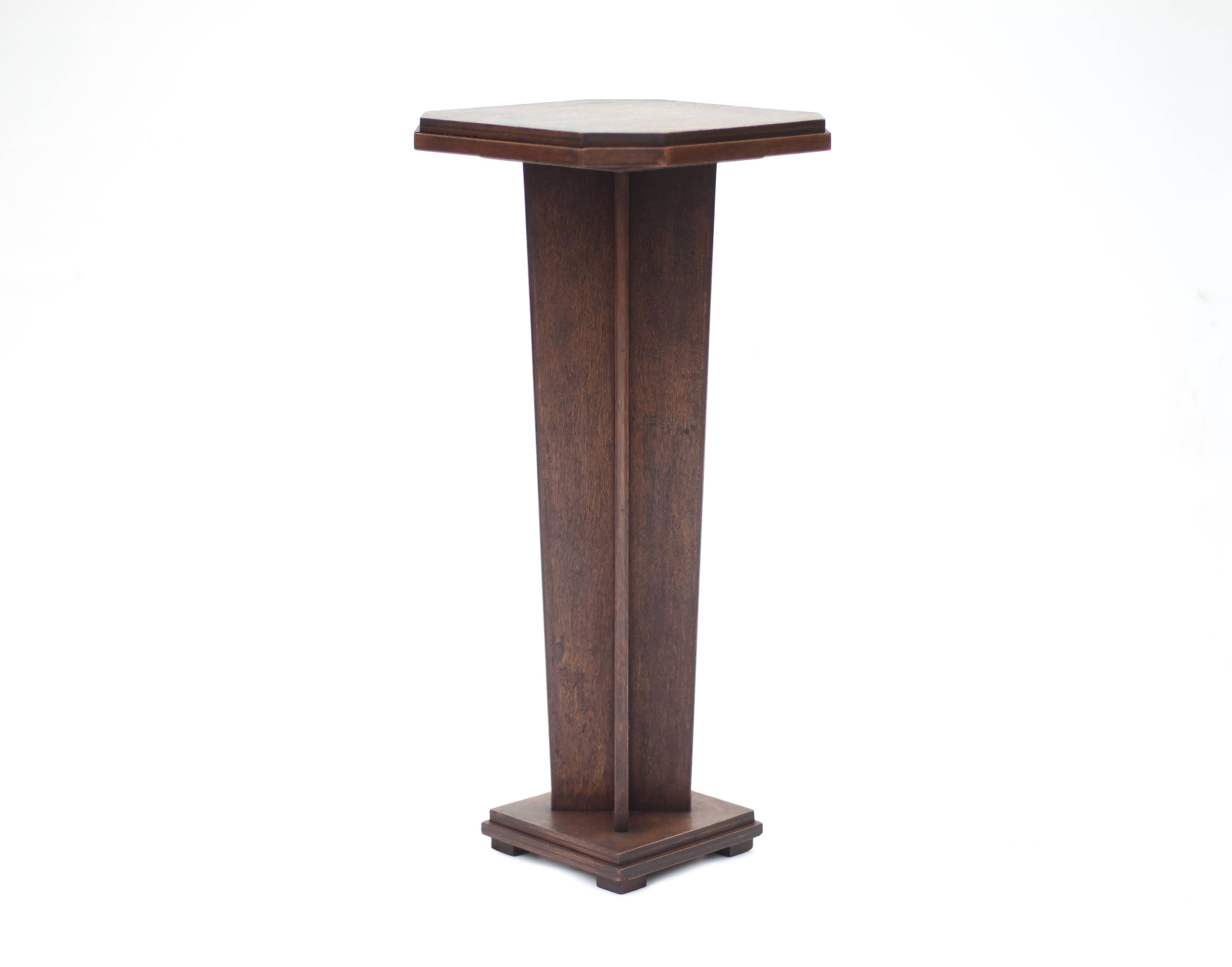 Art Deco side table, Art Deco wooden side table, end table, decoration