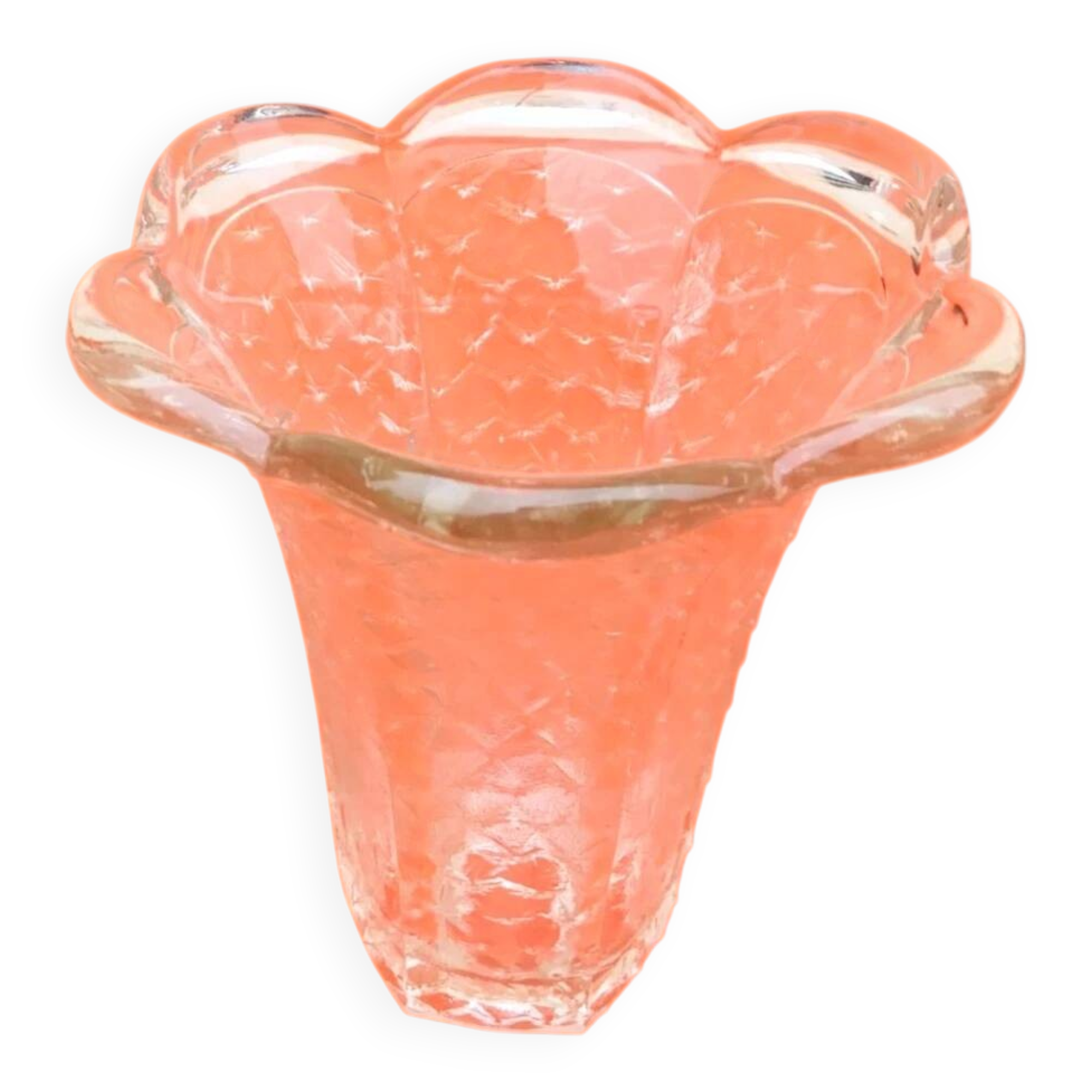 Art Deco Style Vase Glassware from Scailmont, Belgium