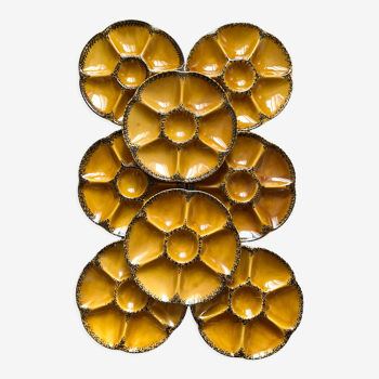 Vintage oyster plates gien