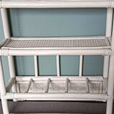 Vintage rattan shelf