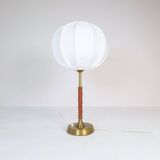 Mid-Century Modern brass and metal table lamp Ewå, Sweden, 1950s