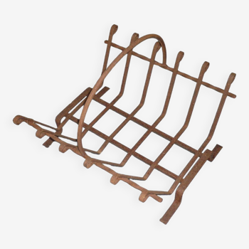 Wrought iron log rack