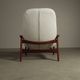 Vintage Teak "Scoop" chair with ottoman by R.Huber & Co