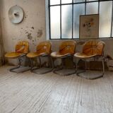 4 chairs Rinaldi "Sabrina" yellow leather