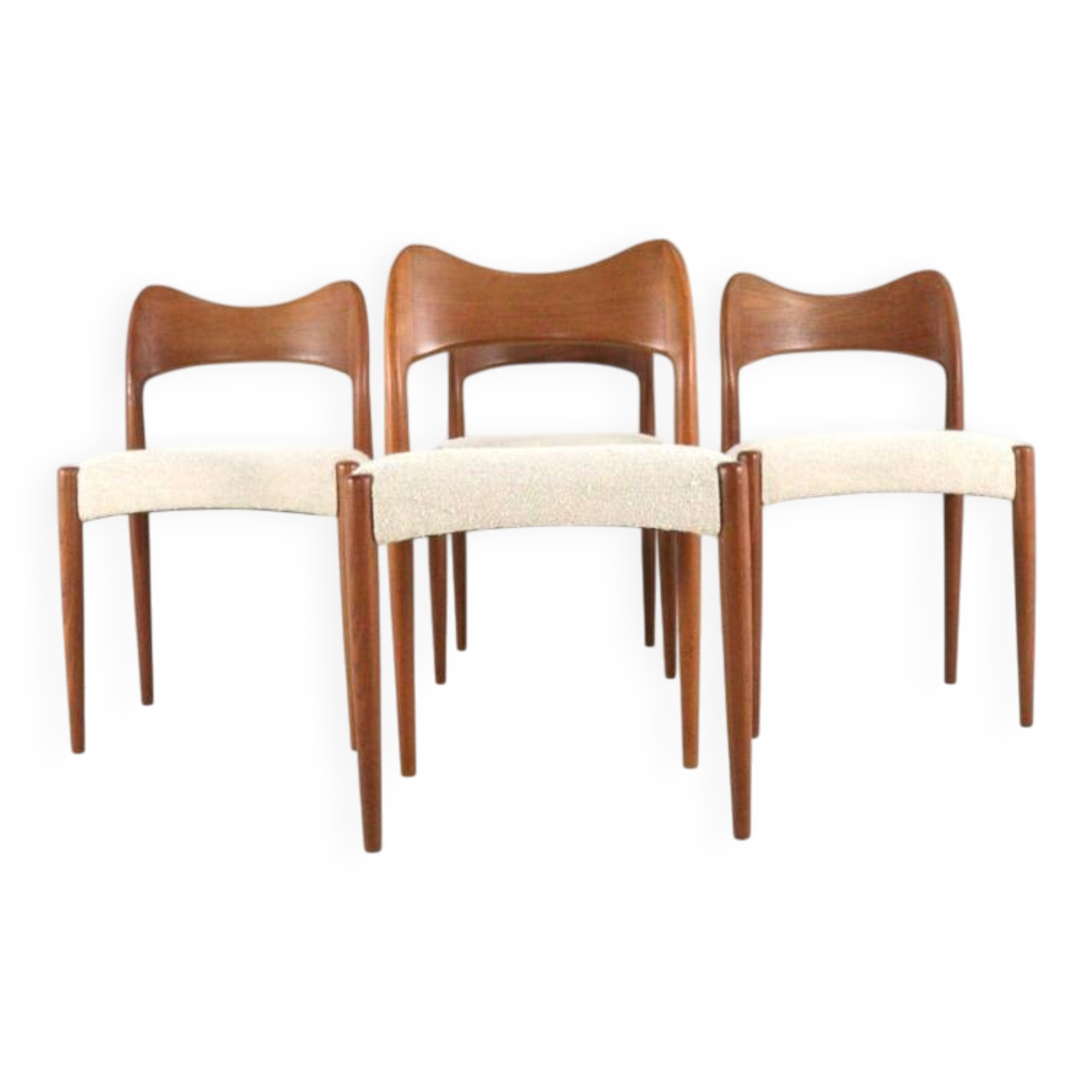 Ensemble de 4 chaises Arne Hovman Olsen pour Kold Mogens