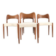 Ensemble de 4 chaises Arne Hovman Olsen pour Kold Mogens