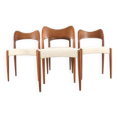 Set of 4 Arne Hovman Olsen for Kold Mogens chairs
