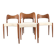 Ensemble de 4 chaises Arne Hovman Olsen pour Kold Mogens