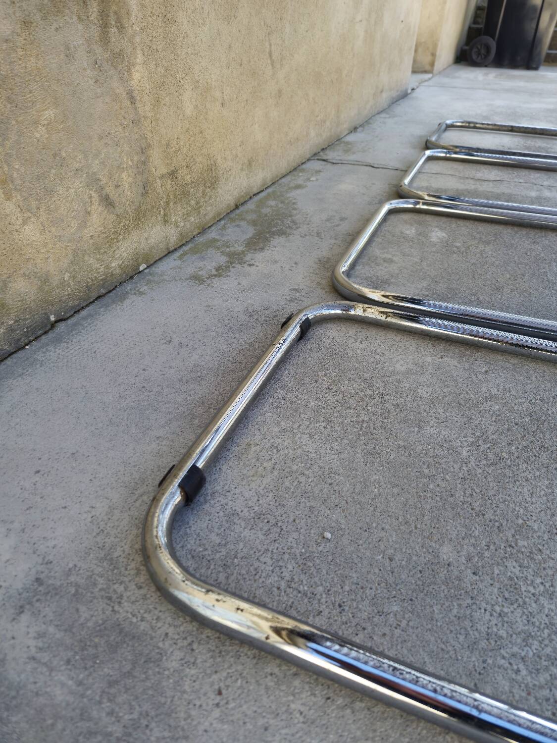 Set of 4 Marcel Breuer chairs model B32 in cane