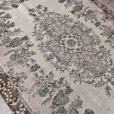 Brown & beige vintage rug 173x253cm