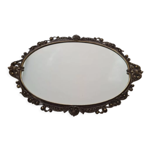 miroir oval, 80x52 cm