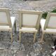 Series of 4 chairs of upholsterer style Louis XVI