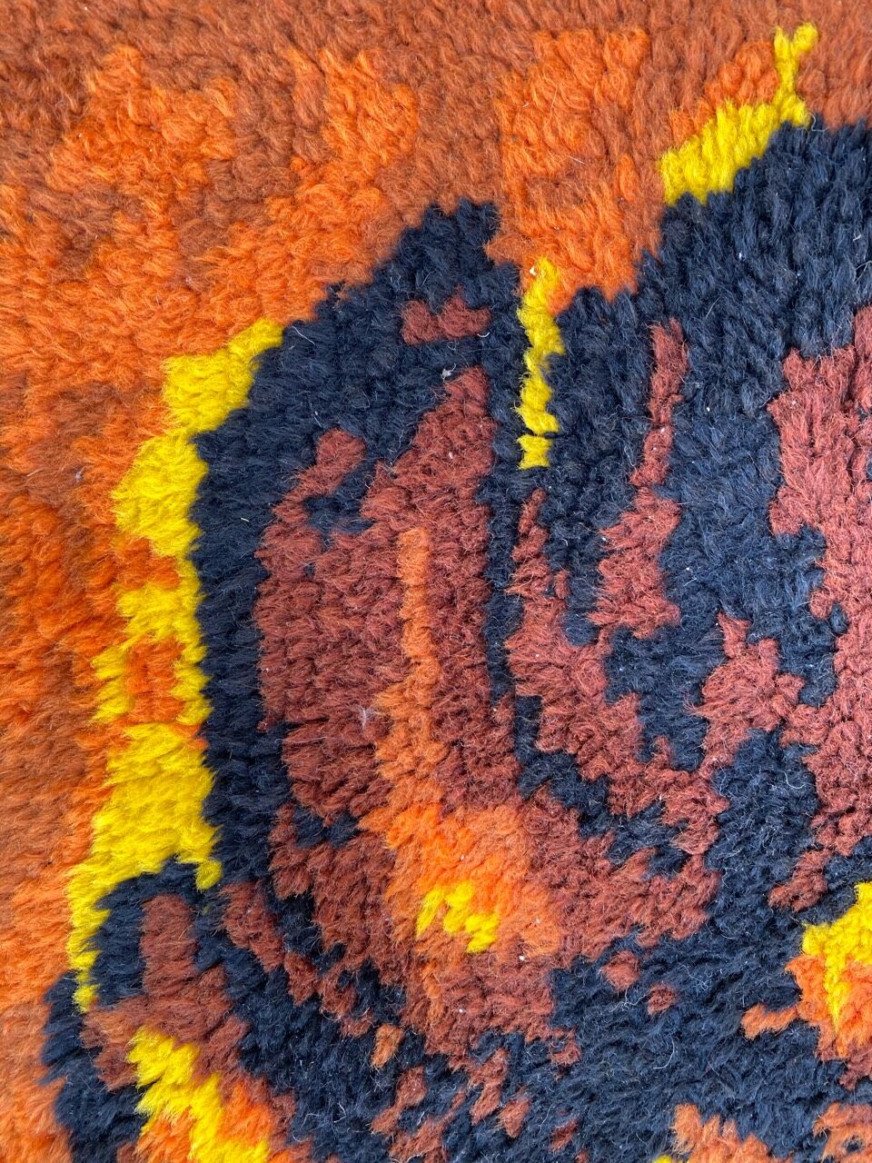 Tapis ancien français art déco 92x180 cm