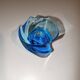 "Eole" candlestick in Saint-Louis crystal – Azure Blue