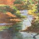 Huile sur bois vintage
