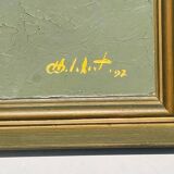 Painting by Camille Delahaut, Nude "Jill". Vintage