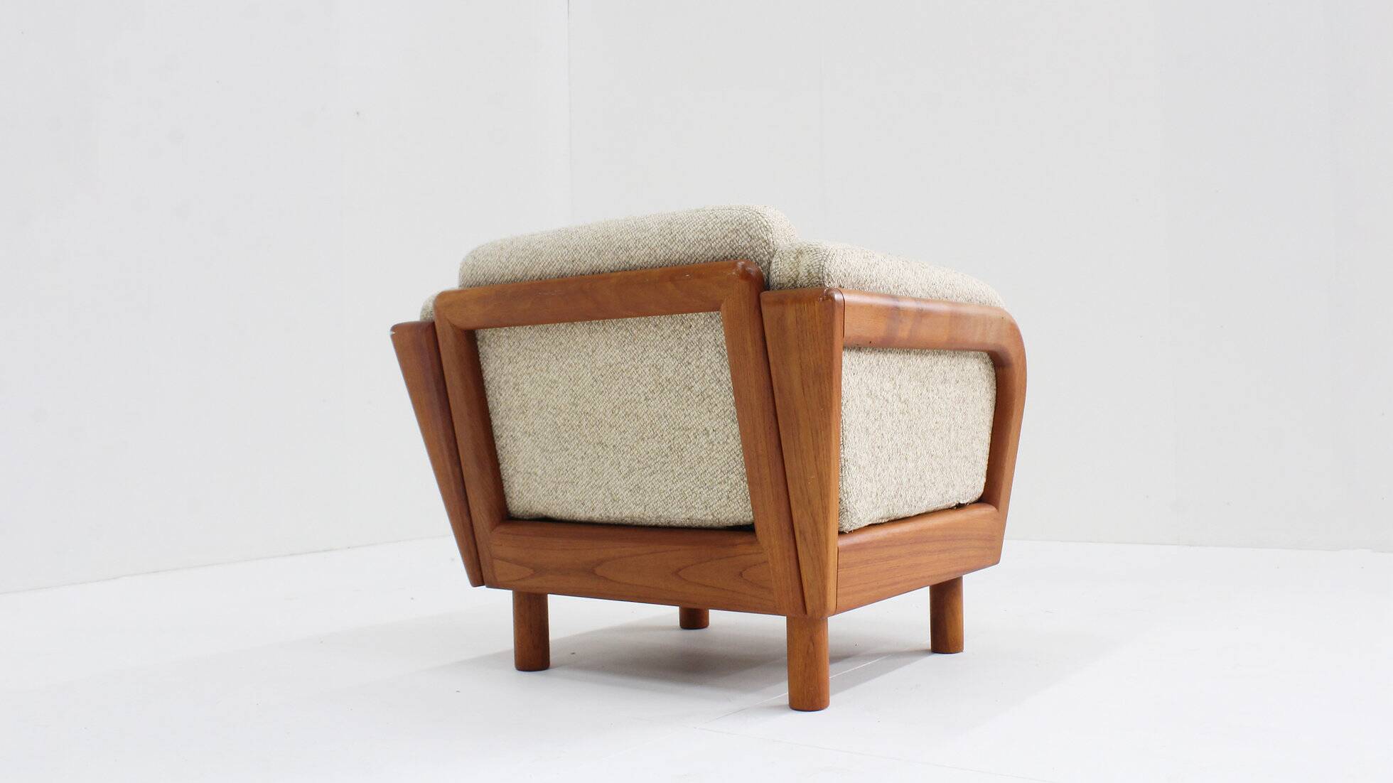 Vintage Danish mid-century armchair solid teak by Olsen Laursen 1960s