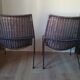 Fauteuils en rotin par Frederick Weinberg