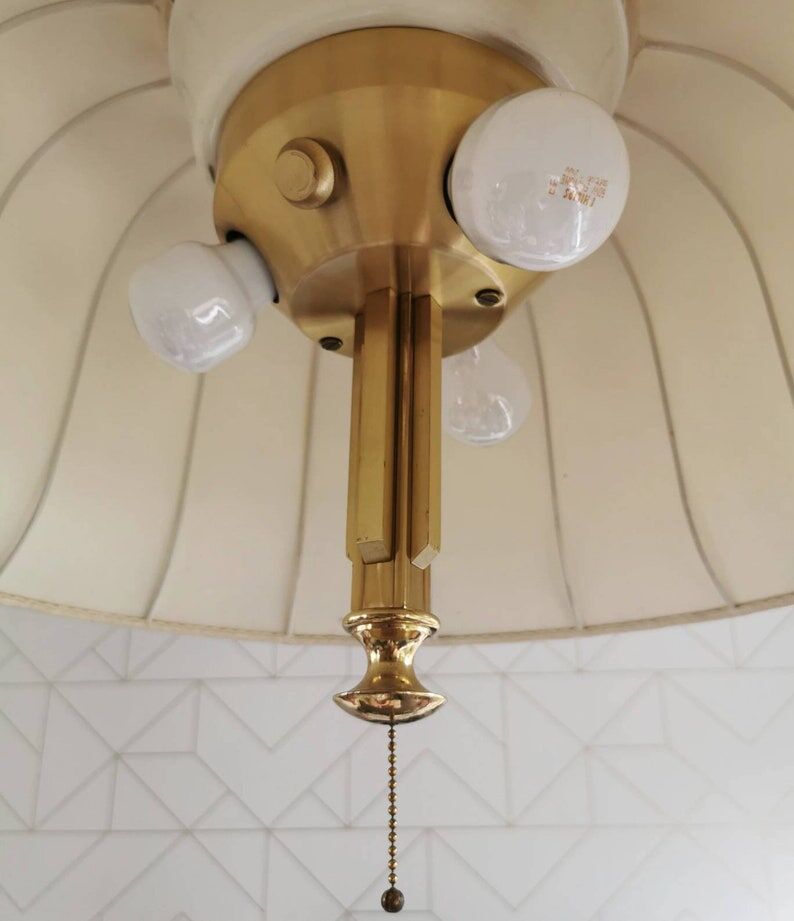 Vintage hollywood regency pendant lamp 80s