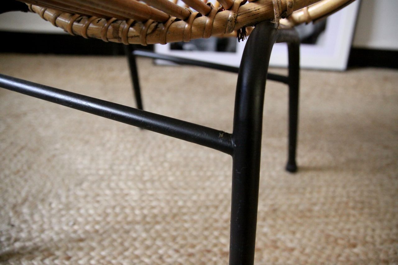 Pair of rattan armchairs