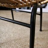 Paire de fauteuils en rotin