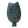 Turquoise vase signed Delmotte