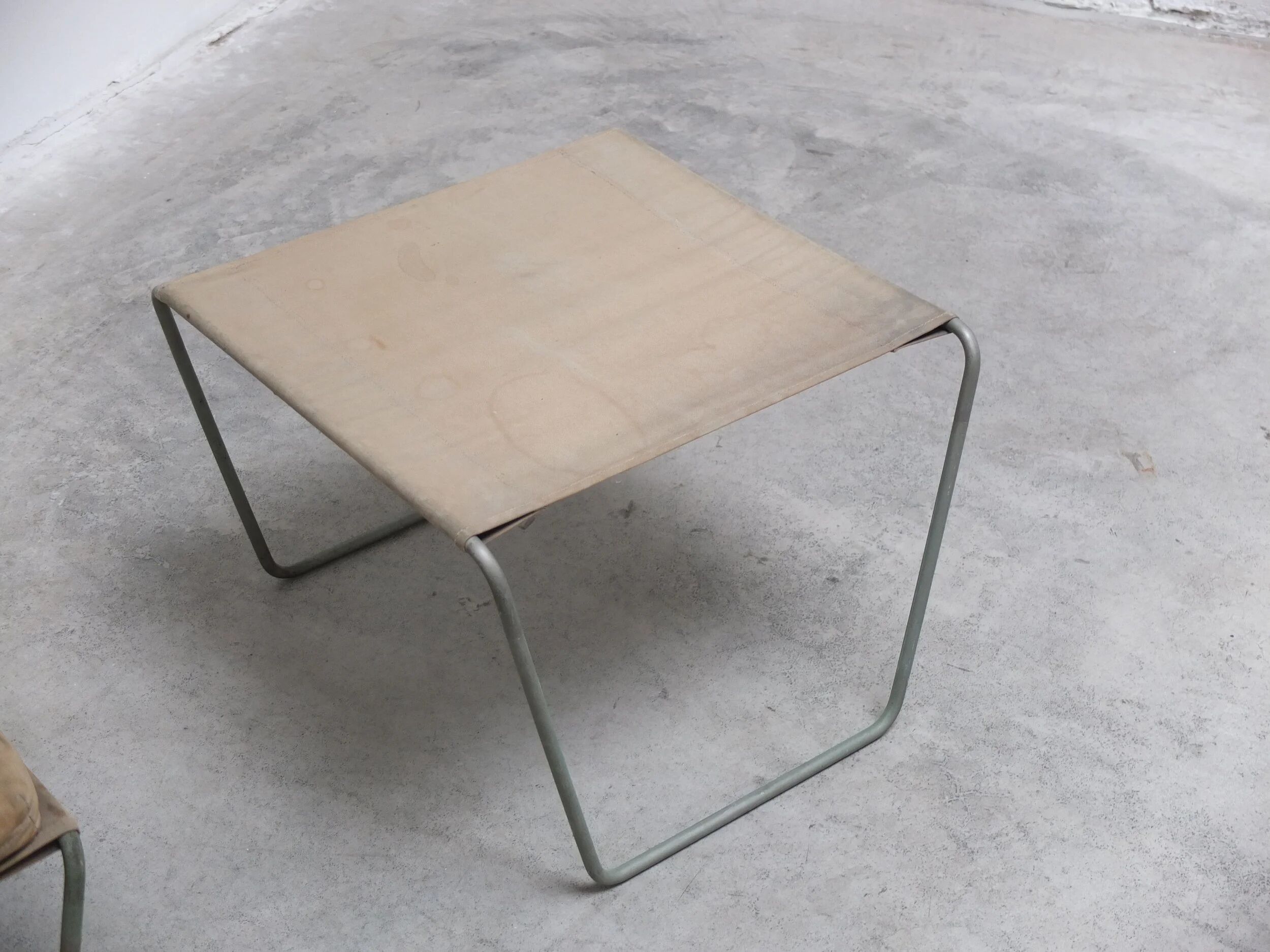 Early 'Bachelor' chair with ottoman by Verner Panton for Fritz Hansen, 1950s