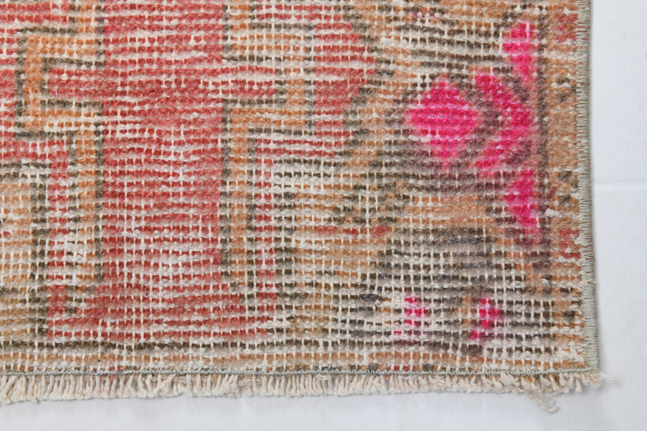 1x3 turkish vintage rug,1x3 doormat,91x43 cm,1.5x2.12 ft