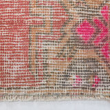 1x3 turkish vintage rug,1x3 doormat,91x43 cm,1.5x2.12 ft