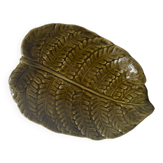 Ceramic fern dish Sarreguemines