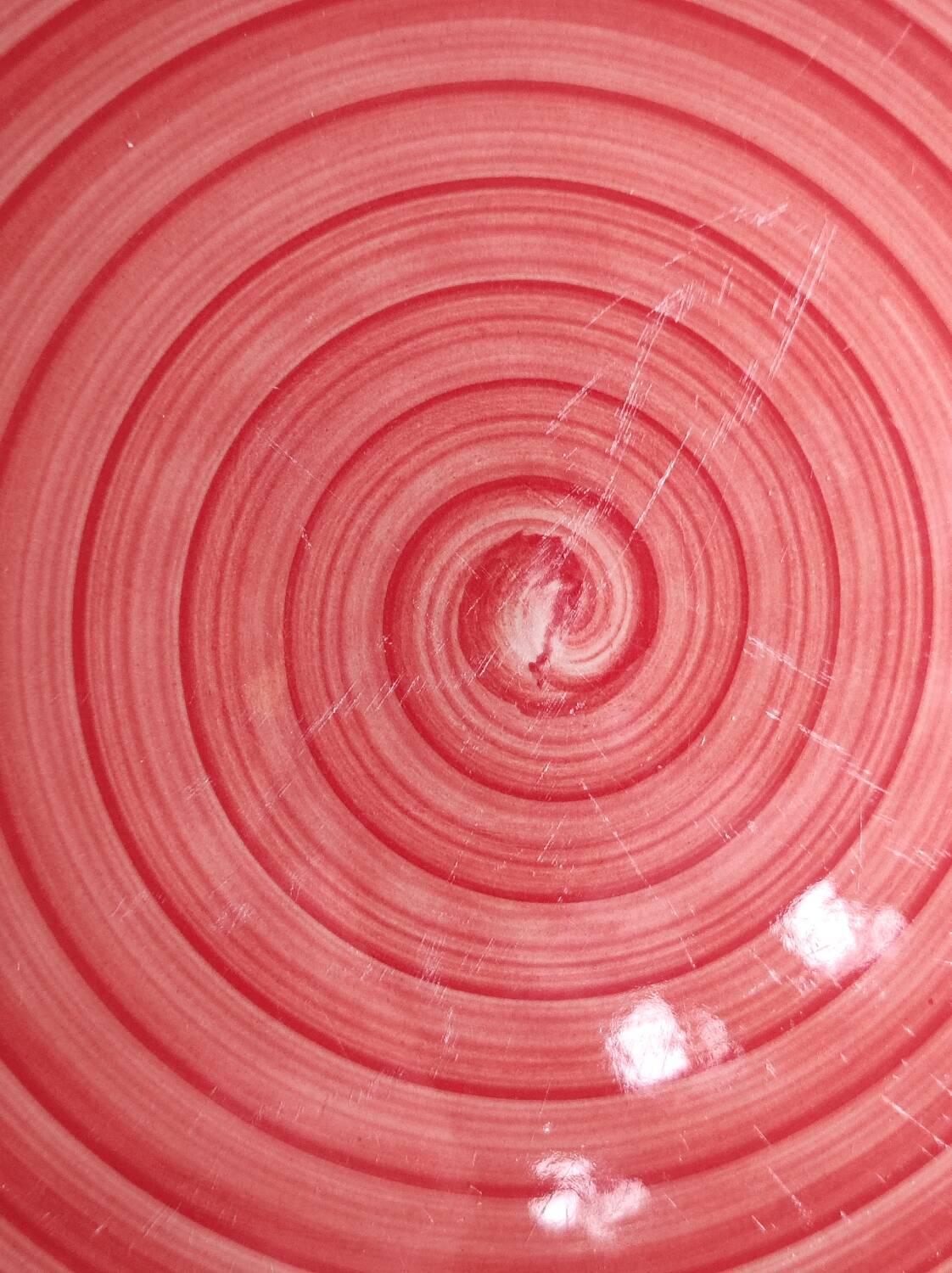 Colorful swirl dinner plates