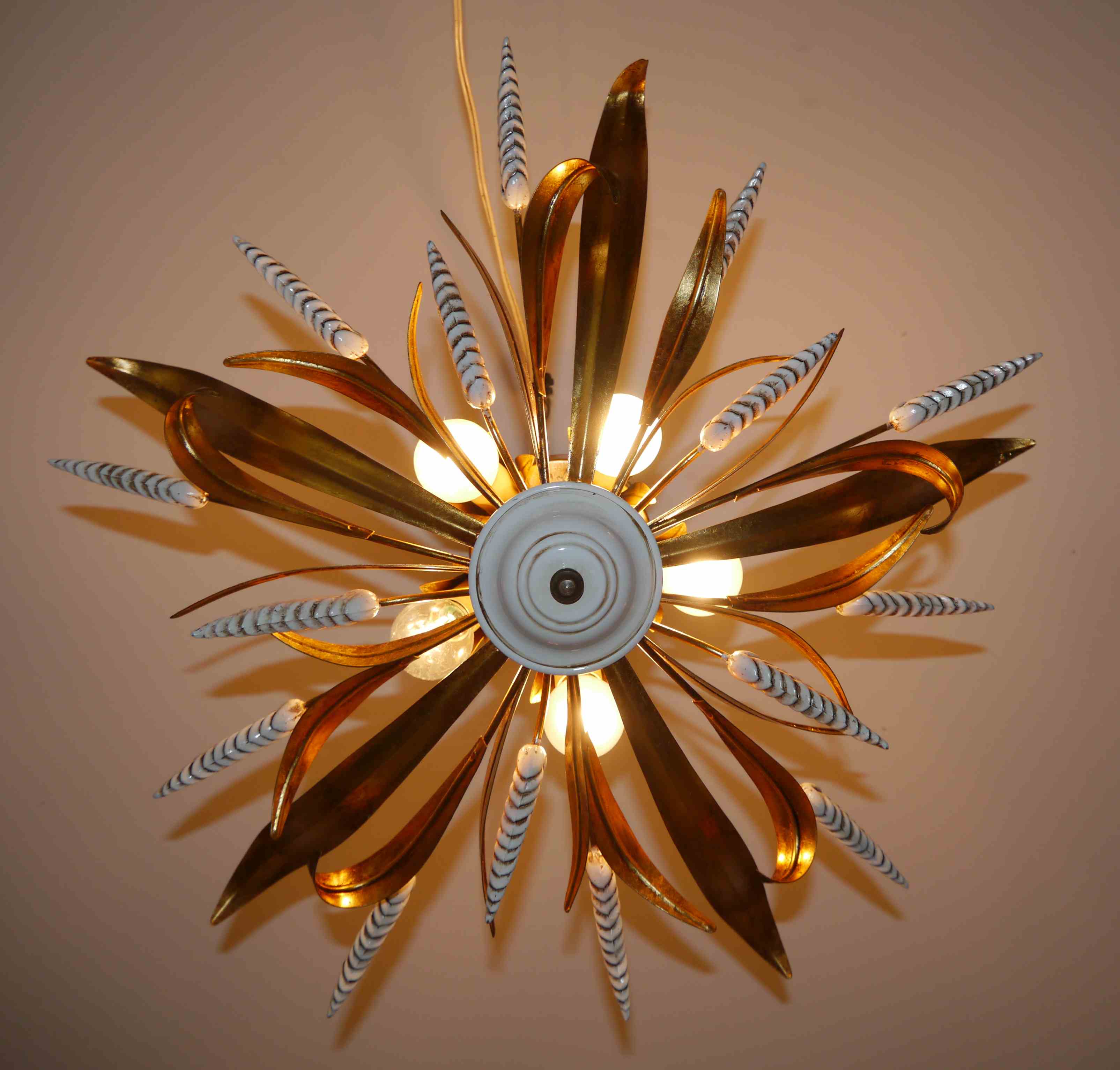 60's suspension lamp style ears of wheat