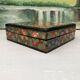 6 under glass decorated with flowers