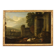 Great 17th century Italian painting, bucolic landscape with ruins