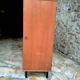 Small vintage Scandinavian shoe cabinet with 1 door.