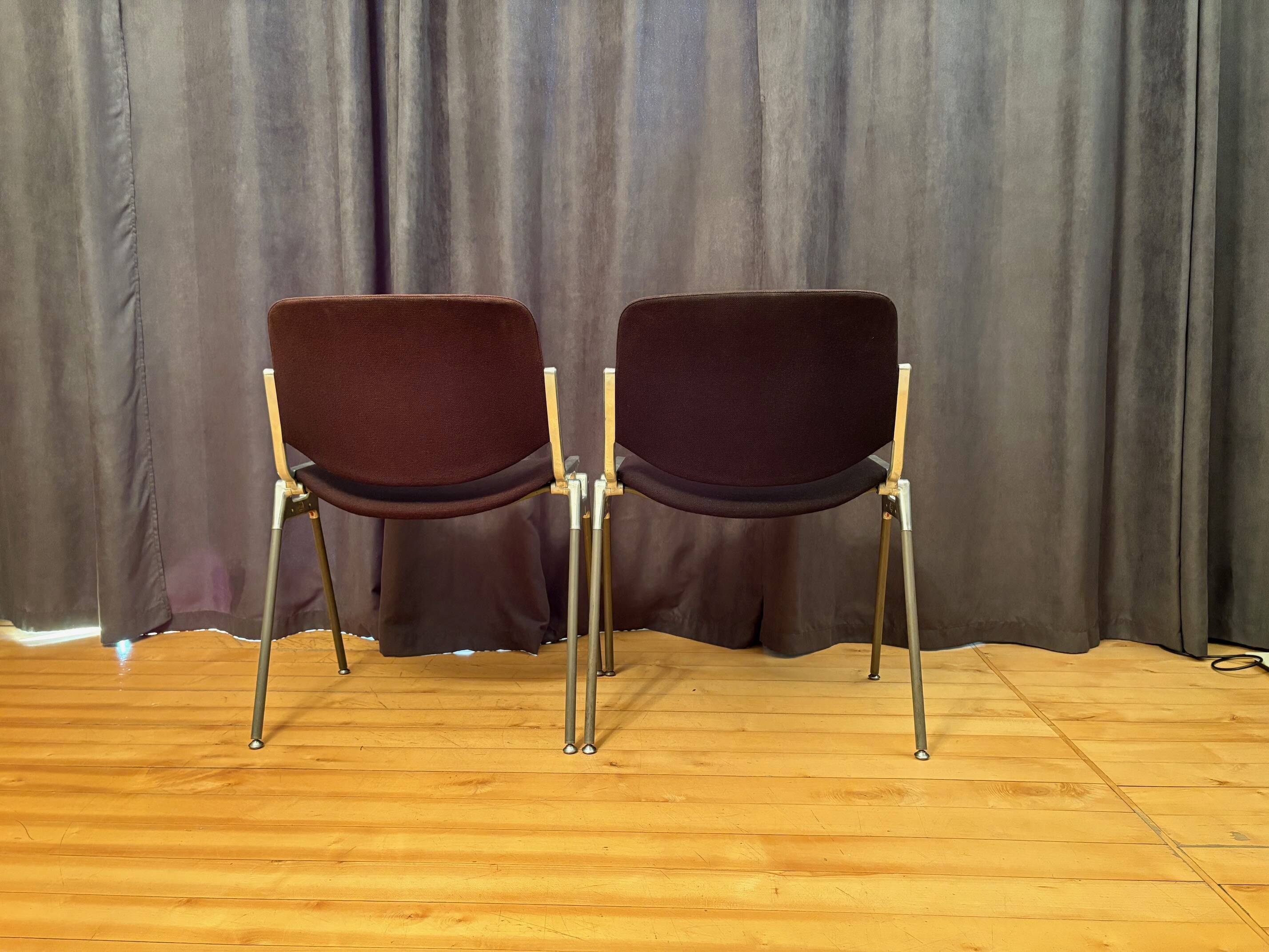 Pair of DSC 106 chairs designed by Giancarlo Piretti, Anonima Castelli, Ita