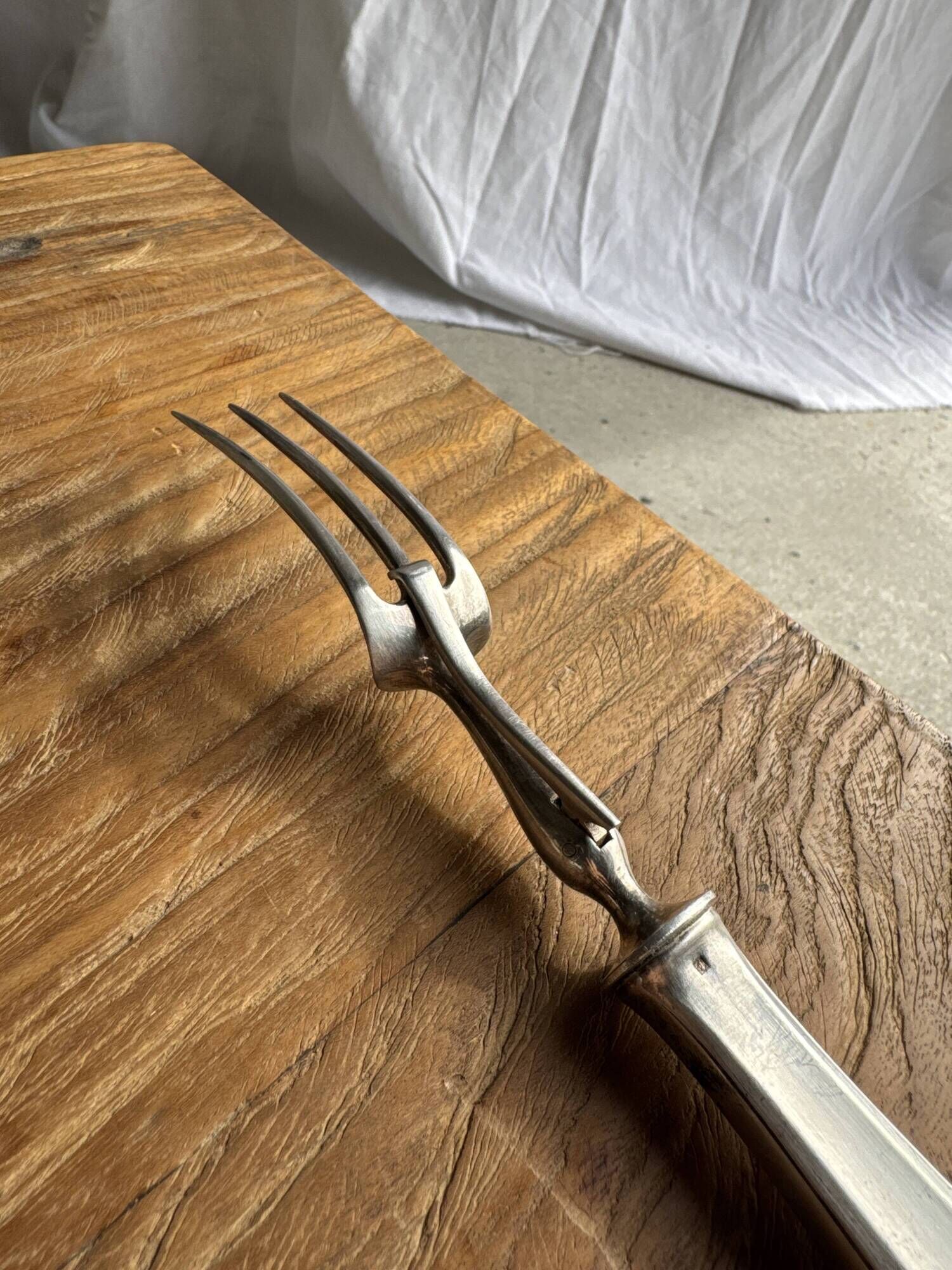 Alfénide cutting service consisting of a fork and a knife L27