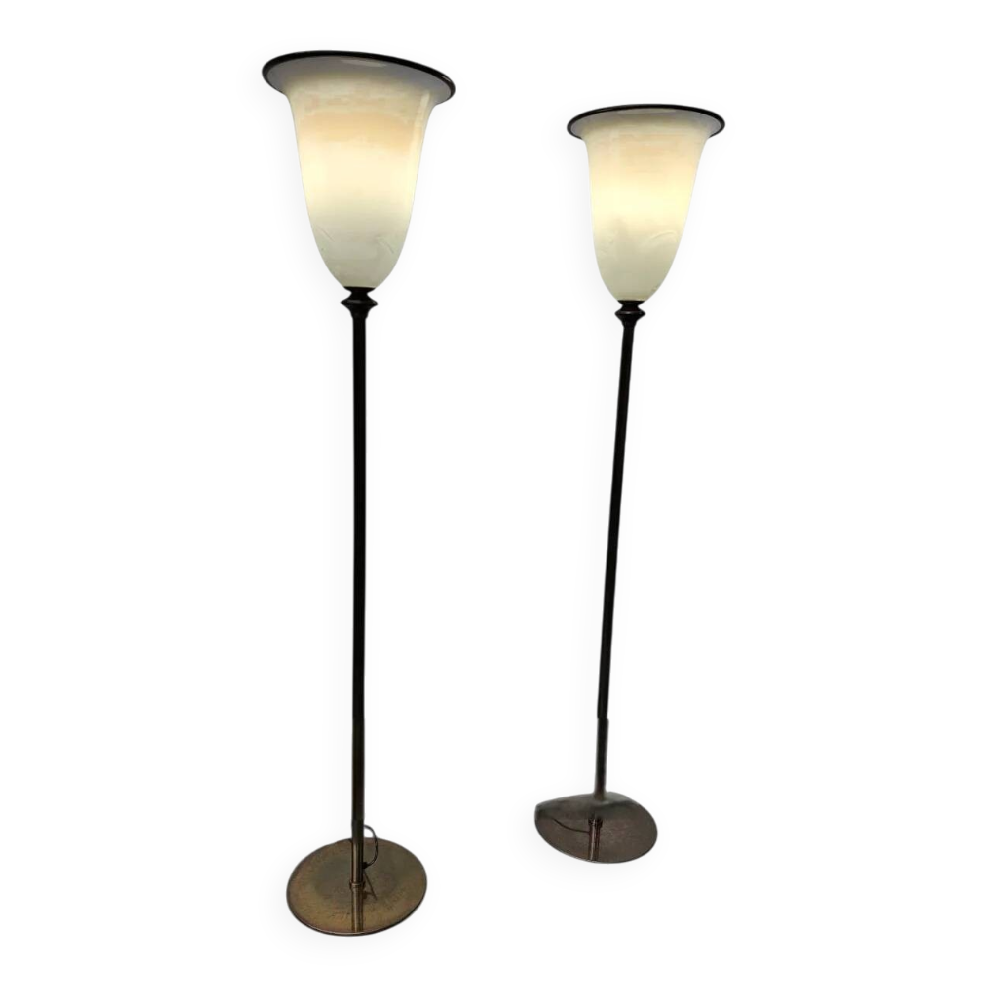 Lampadaires Primavera vintage en verre de Murano par Barovier & Toso / années 1970
