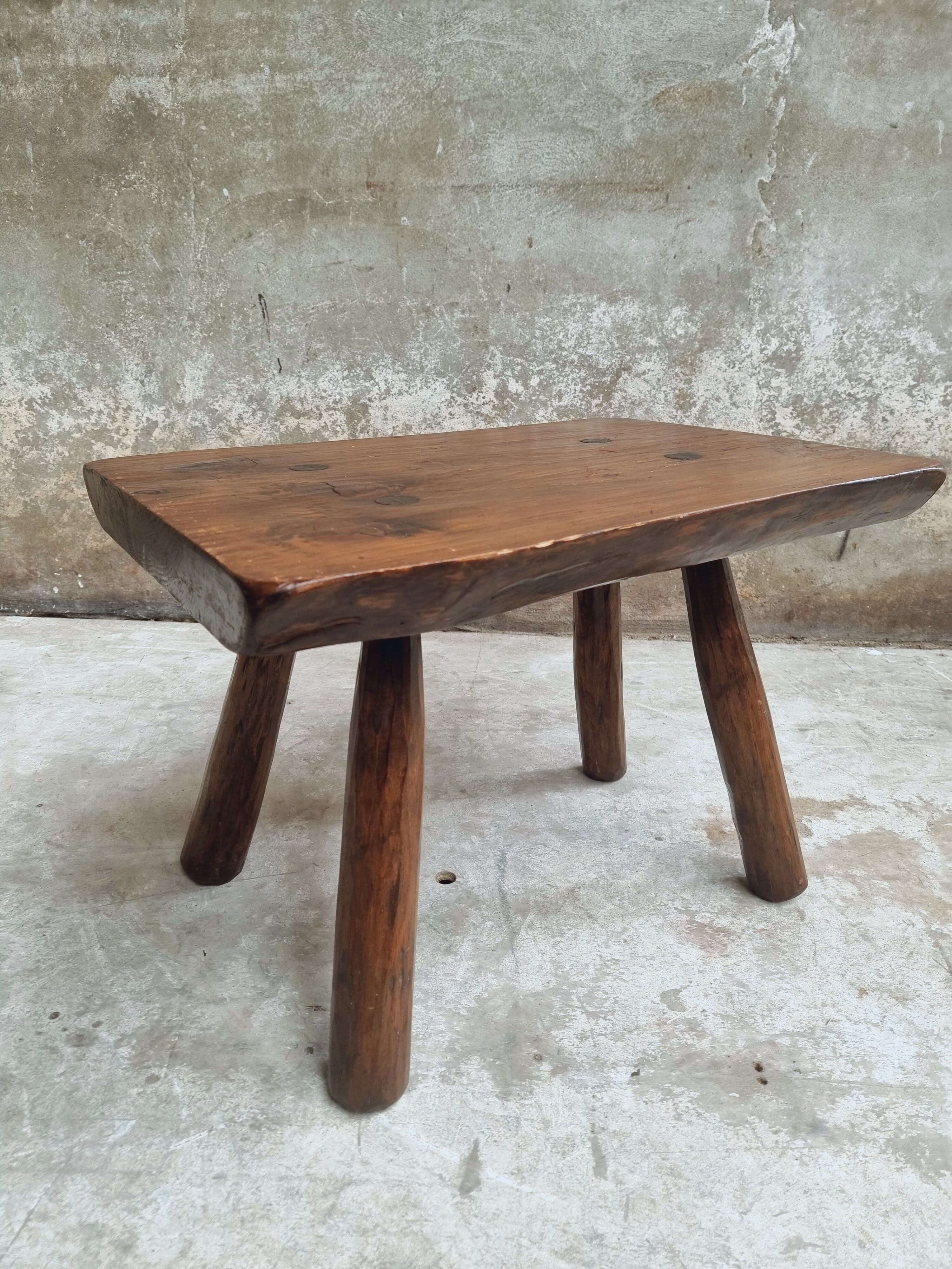 Vintage coffee table brutalist design Paris