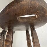 Pair of brutalist high stools