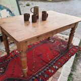 Vintage farmhouse table pich pine