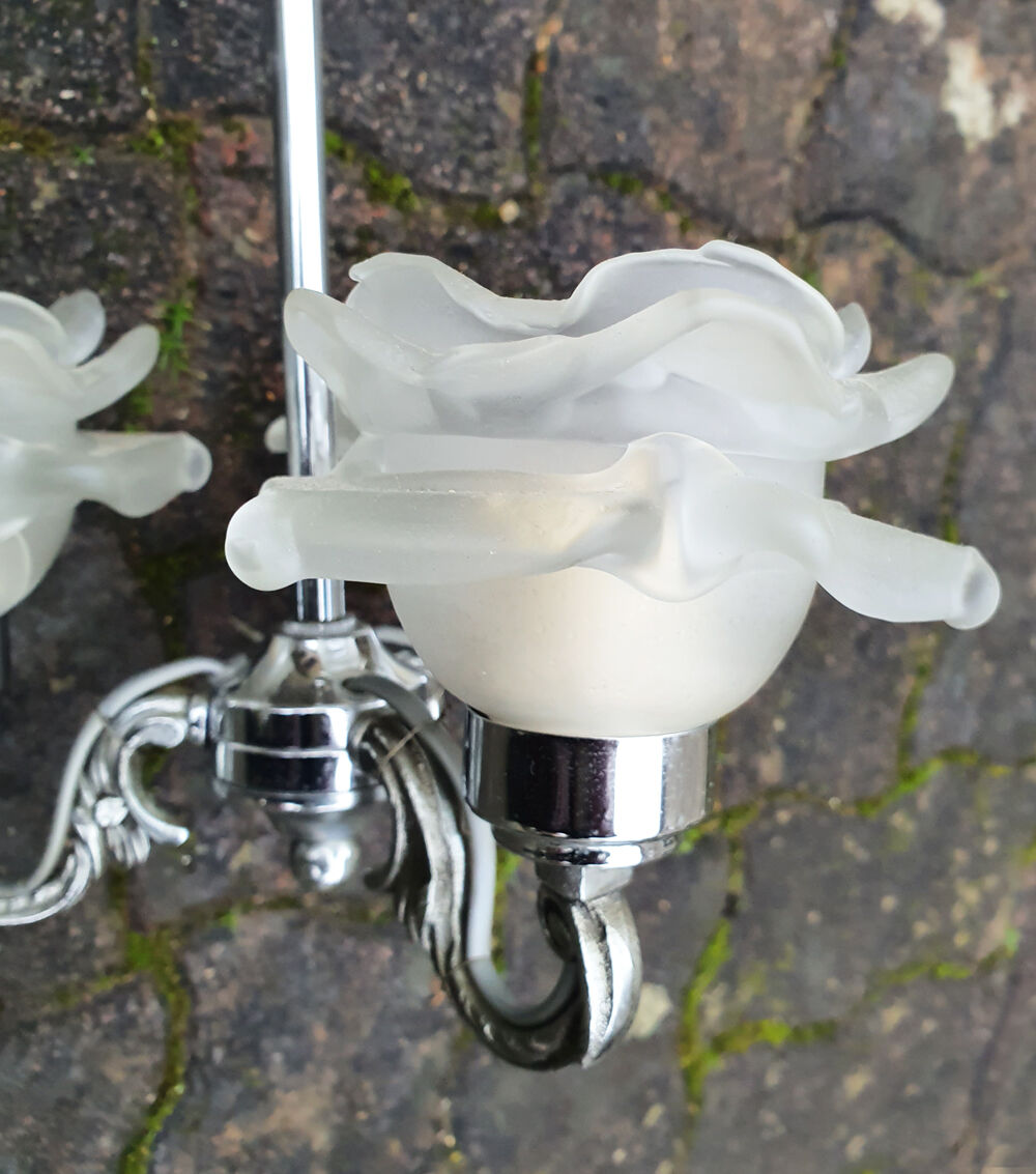Suspension chrome chandelier and Murano glass paste, 20s / 30s.