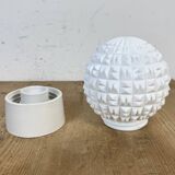 Vintage White Porcelain Ceiling Light, 1970s