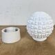 Vintage White Porcelain Ceiling Light, 1970s