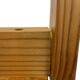 Mid century pinewood stool, minimalistic design 1960s