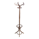 Wooden parrot coat rack