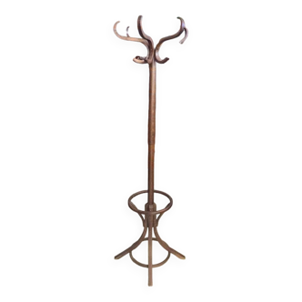 Porte manteau perroquet en bois
