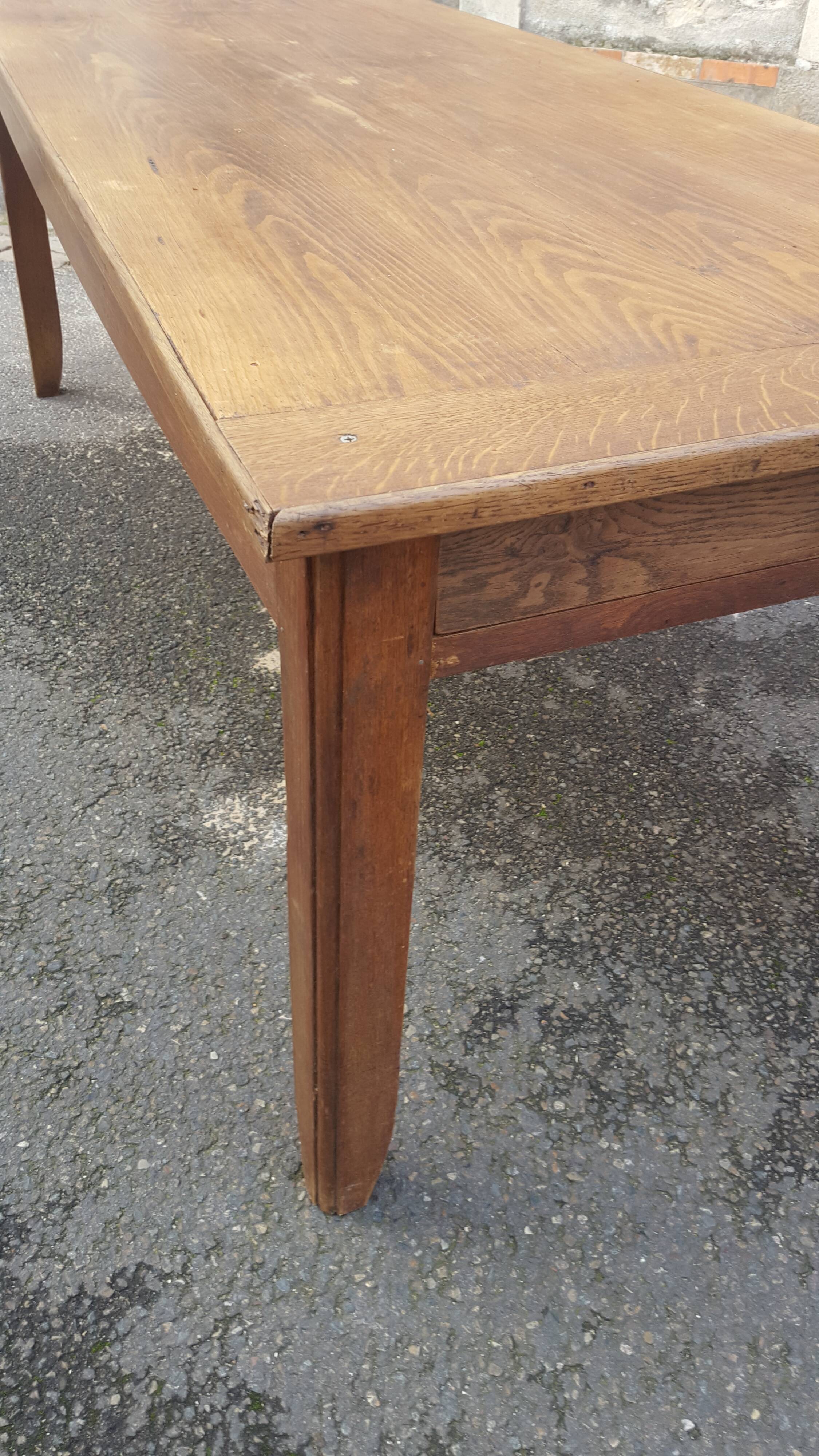 Farm table oak